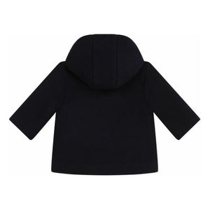 Petit Bateau - Navy Blue Buttoned Baby Wool Coat