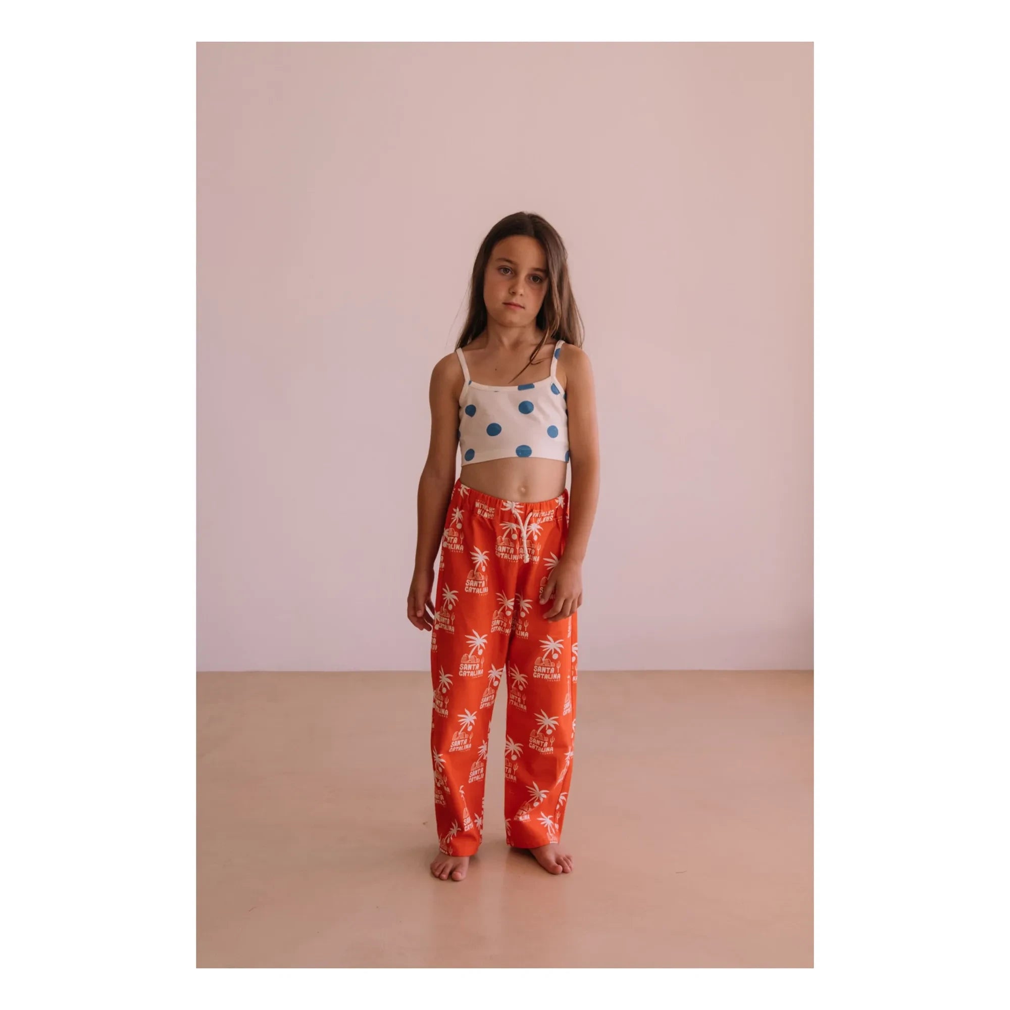 We Are Kids - Elia Wide Leg Palm Pants | Orange