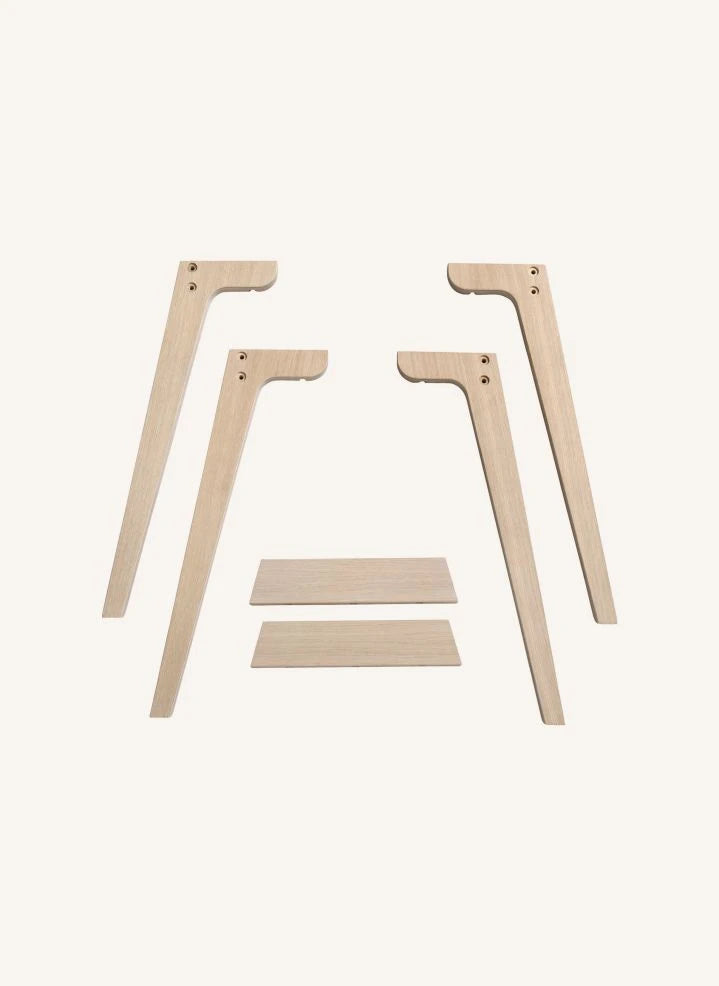 Oliver Furniture - Extra Legs for High Table, 66 cm | White
