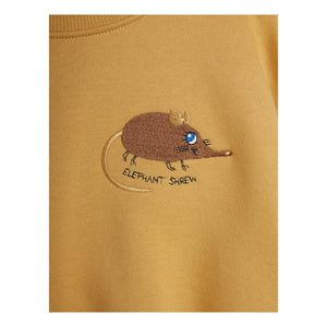 Mini Rodini - Organik Pamuk Fare Baskılı Sweatshirt | Bej