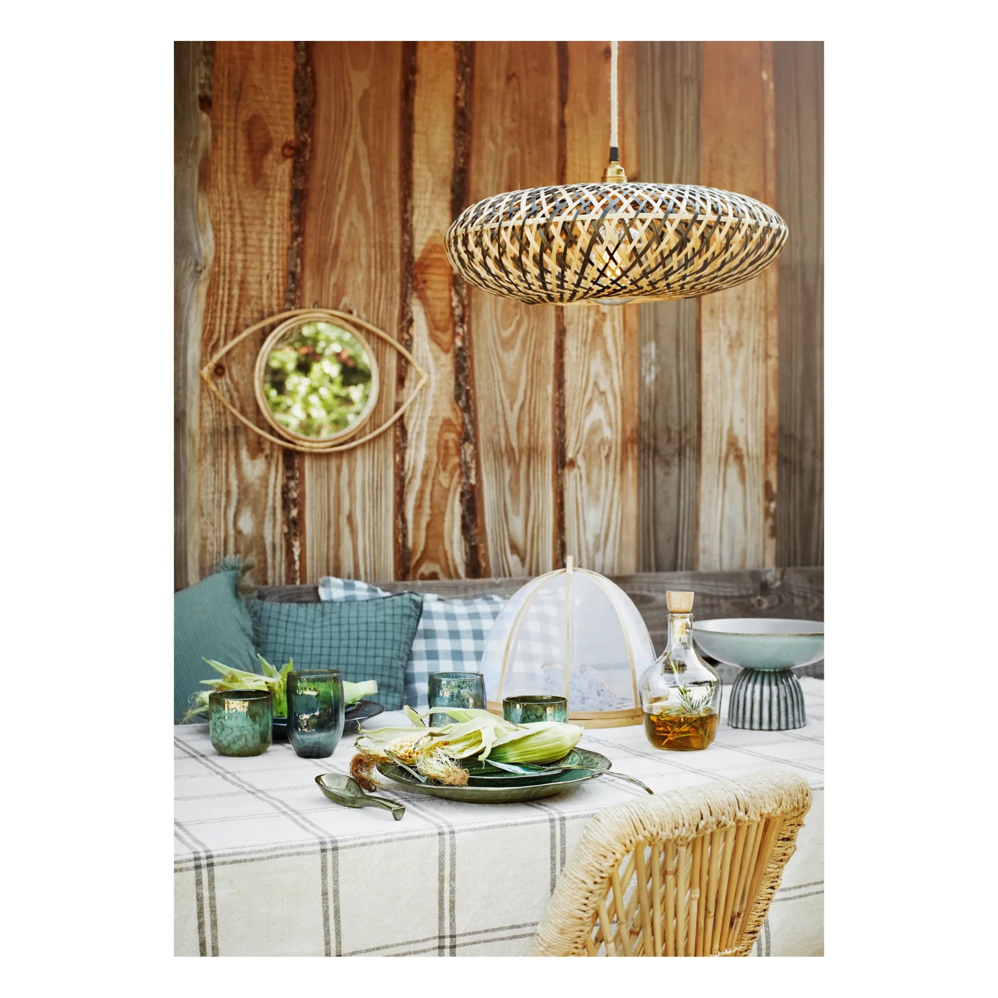 Madam Stoltz - Stone Ceramic Plate | Dark Green