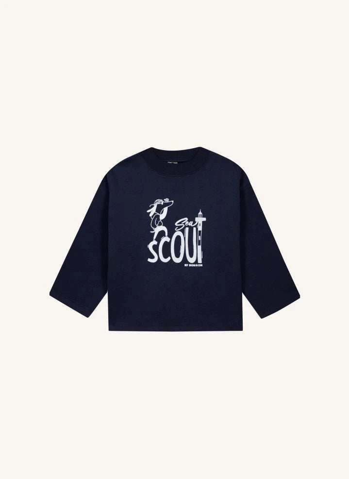 Bonton - Laurel Sea Sweatshirt | Navy
