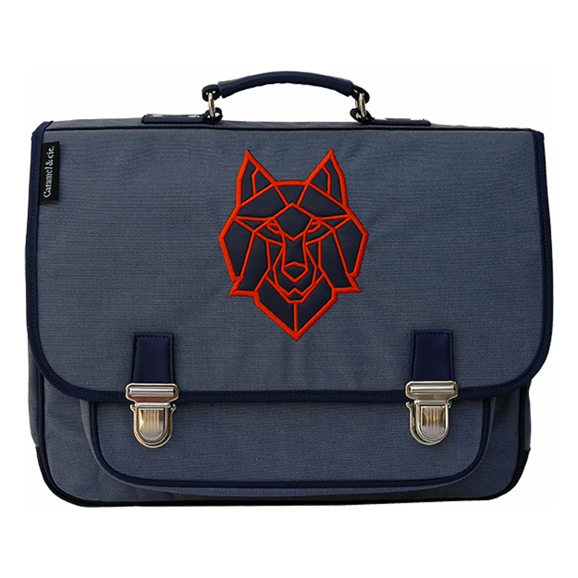 Caramel & Cie - Wolf messenger bag | Grey Blue