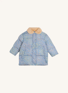 Stella McCartney Kids - Yıldızlı Şişme Mont | Açık Mavi