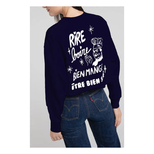 Elise Chalmin - Luigi Pamuk Sweatshirt | Lacivert
