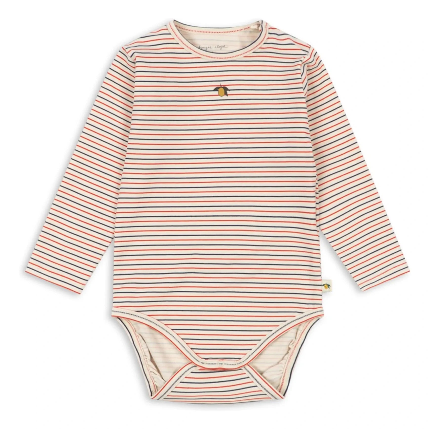 Konges Sløjd - Striped Organic Cotton Bodysuit | Red