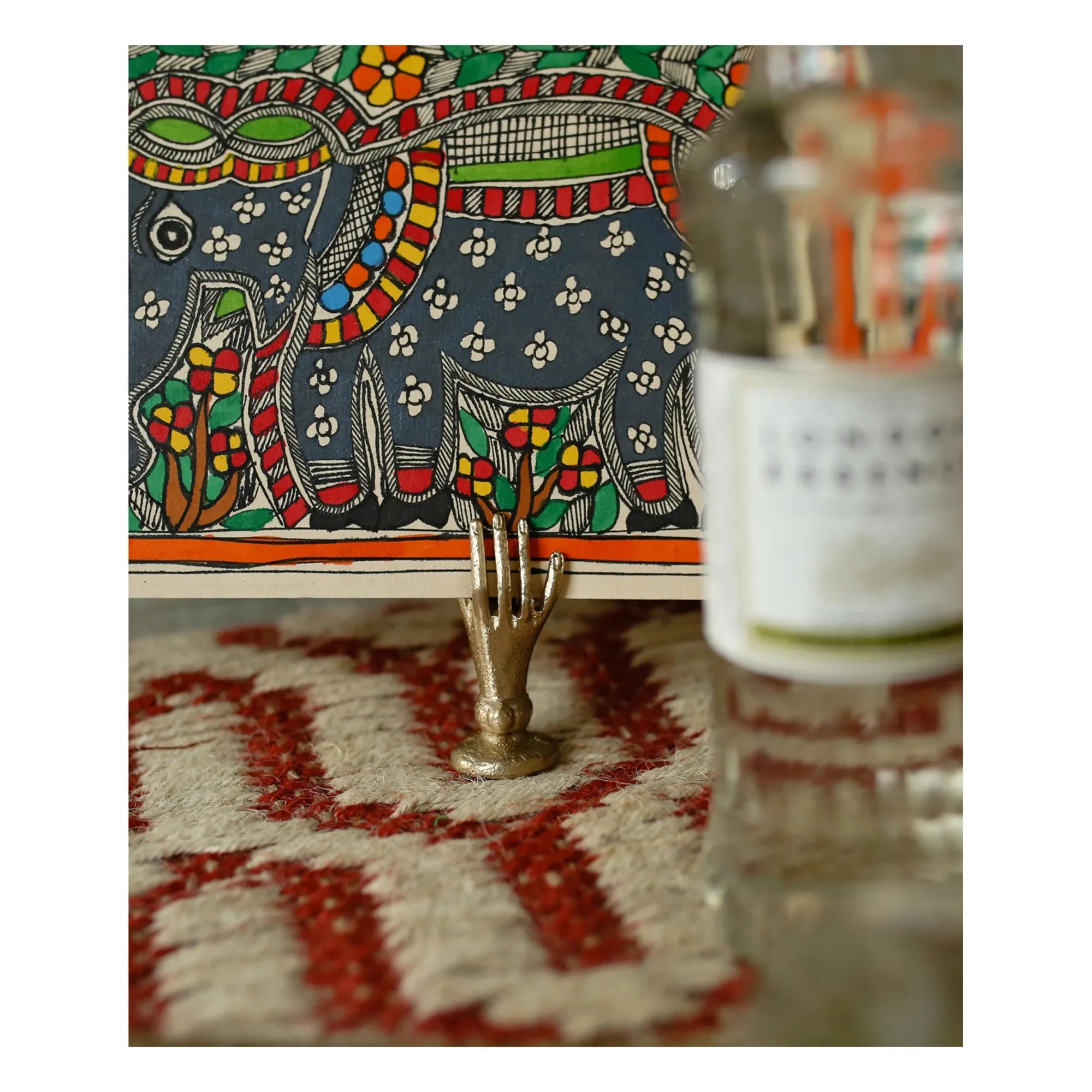 Doing Goods - Jana El Mat Rice Card Holder | Gold