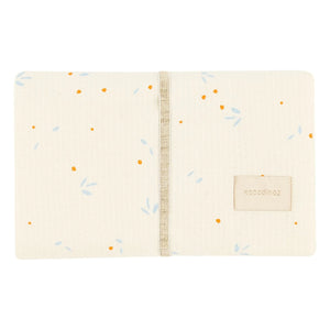 Nobodinoz - Travel Baby Changing Mat Mozart Opera Orange Cherries | Beige