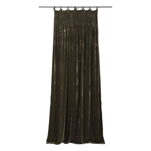 Le Monde Sauvage - Istanbul Khaki Silk Velvet Curtain