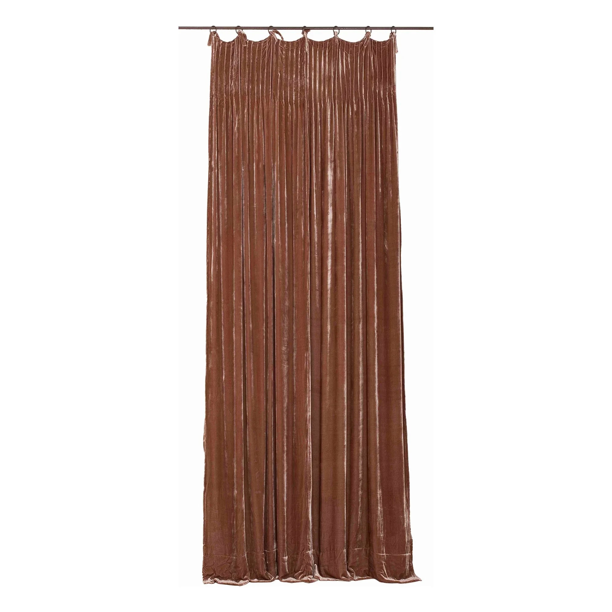 Le Monde Sauvage - Istanbul Blush Silk Velvet Curtain