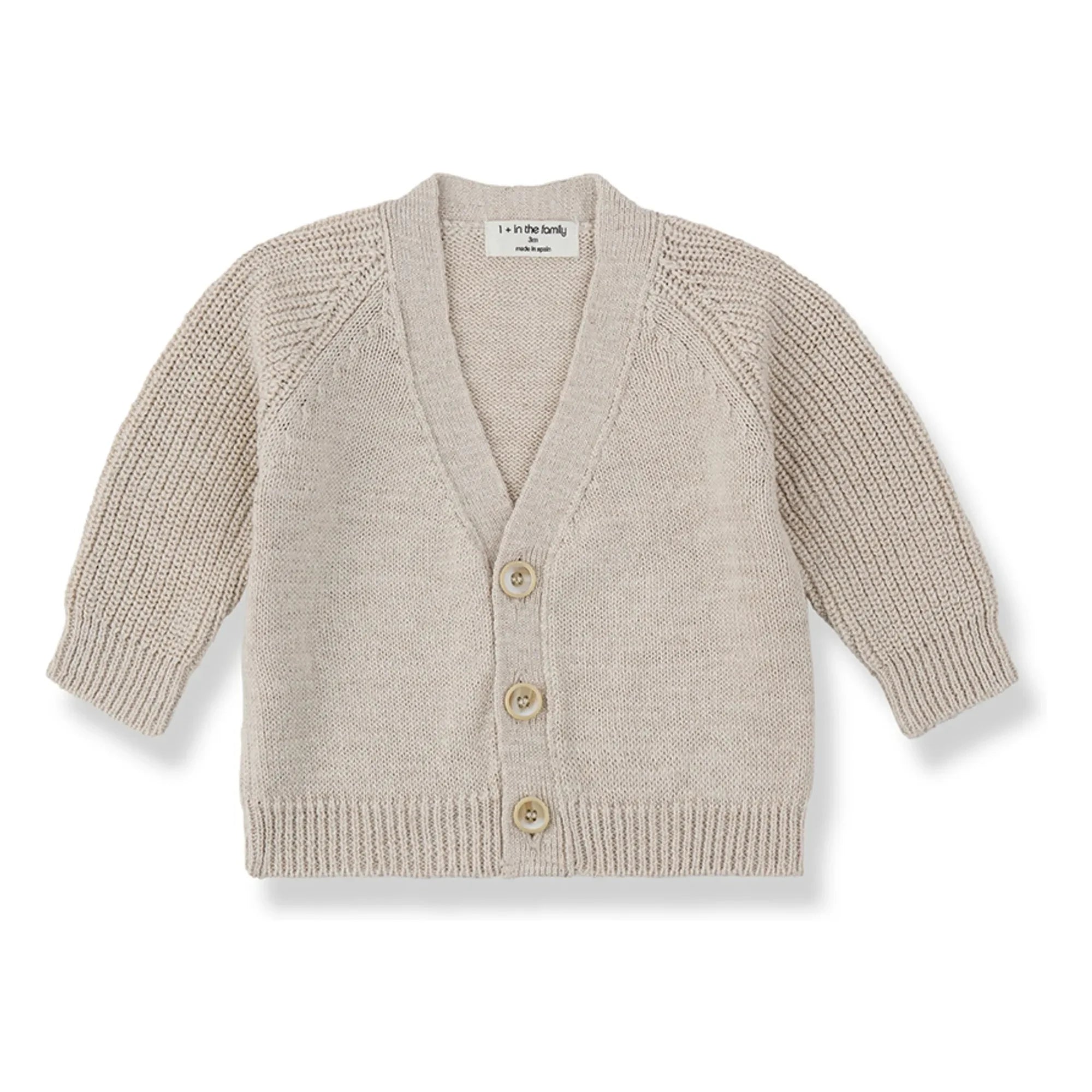 1+ in the family - Portol Linen Cardigan | Beige