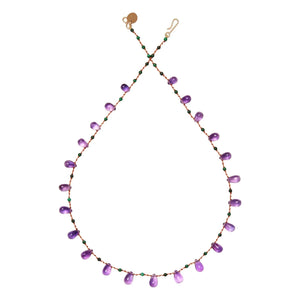 Ivarene - Youngtown Drops & Beads Necklace | Amethyst