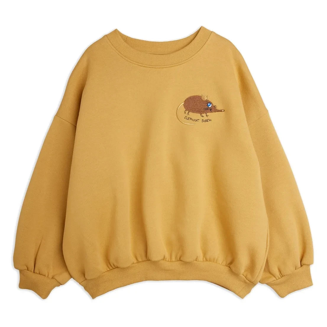Mini Rodini - Organic Cotton Mouse Print Sweatshirt | Beige