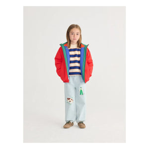 Bobo Choses - Striped Organic Cotton Sweater | Heather Beige