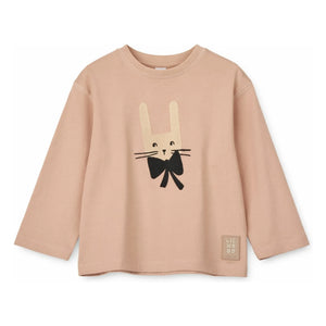 Liewood - Apia Rabbit Organic Cotton T-Shirt | Pink