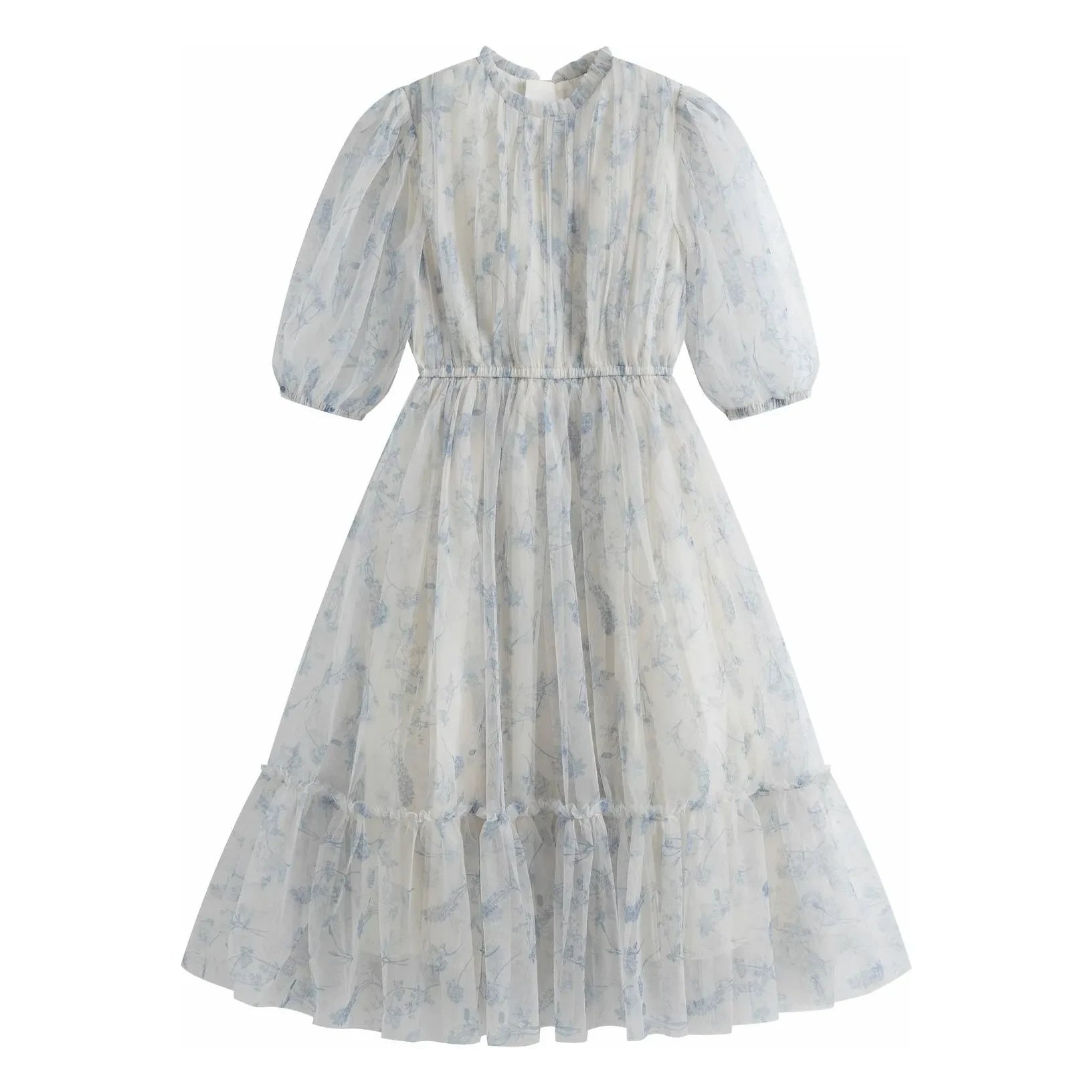 C'era Una Volta - Donna Fleurie Dress | Gray Blue