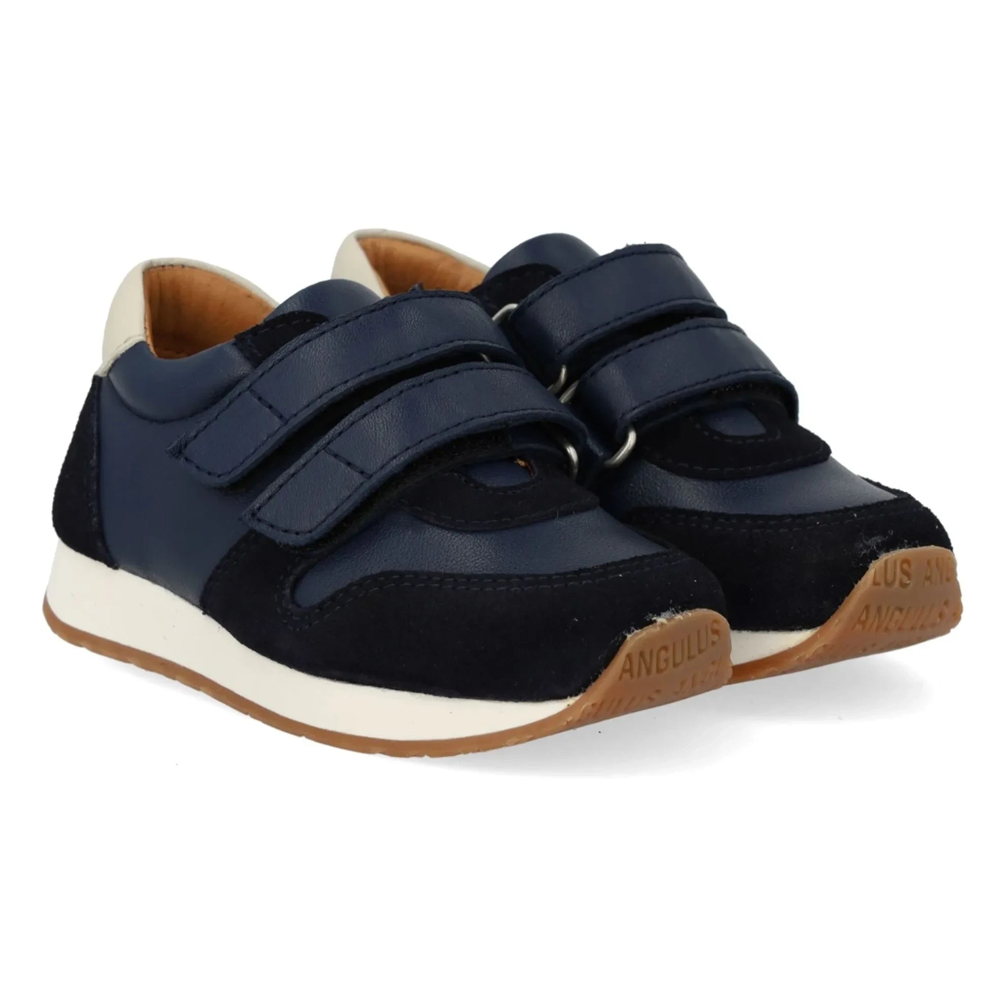 Angulus - Double Striped Sneakers | Navy Blue