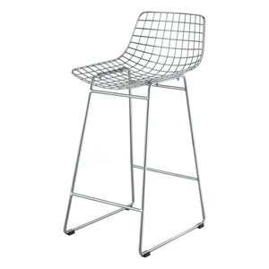 HKliving - Metal Bar Taburesi | Krom