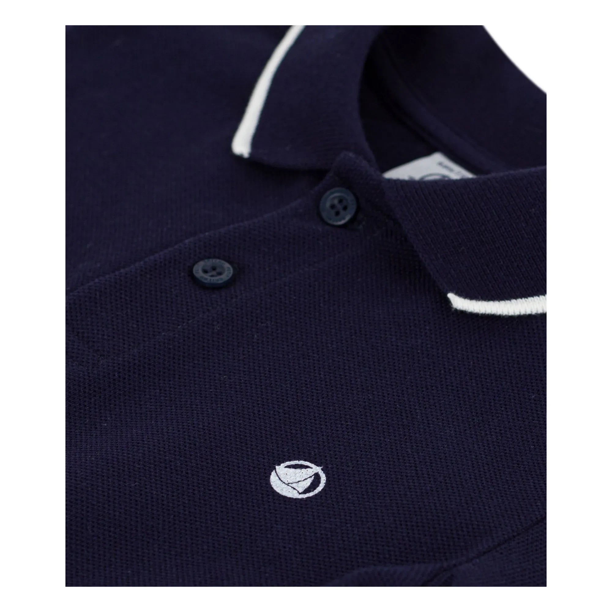 Petit Bateau - Organic Cotton Polo T-Shirt | Navy Blue