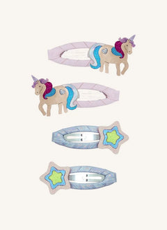 Mimi & Lula - 4'lü Sihirli Unicorn Çubuk Seti | Pembe