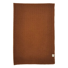 My Little Freckle - Organic Cashmere Pointelle Blanket | Brick Red