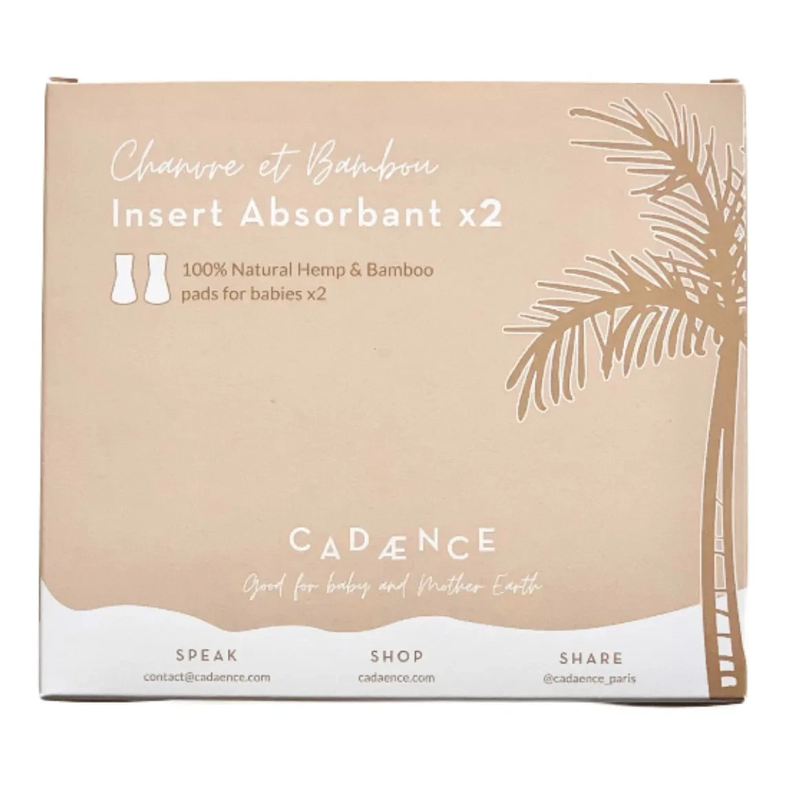 Cadaence - Swim Nappy Inserts - Set of 2 | Grey