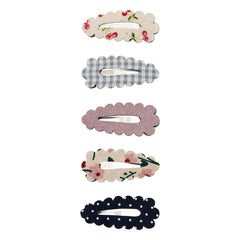 Mimi & Lula - 5-Piece Floral Festoon Hair Clip Set | Light Pink