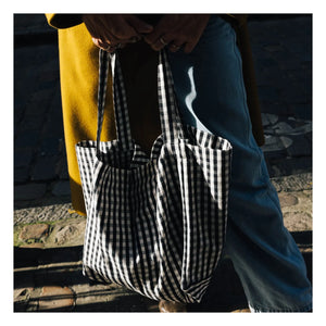 Gabrielle Paris - Gingham Evening Bag | Black