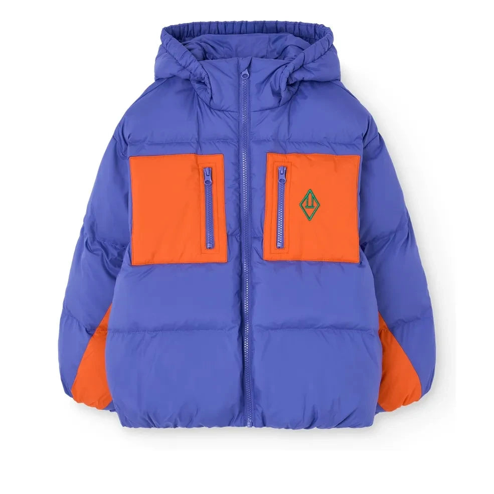 The Animals Observatory - Roadrunner Colorblock Recycled Fiber Jacket | Purple