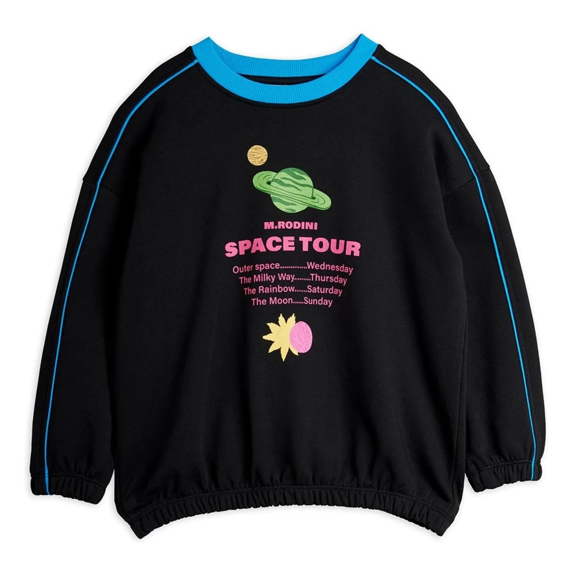 Mini Rodini - Space Tour organic cotton sweatshirt | Black