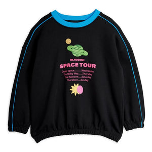 Mini Rodini - Space Tour organic cotton sweatshirt | Black