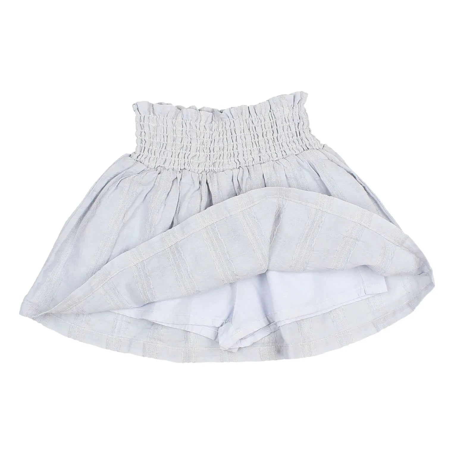 Búho - Lurex Cotton Voile Skirt | Light Blue