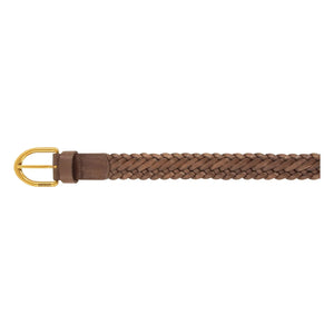 Sessùn - Bonito Knitted Leather Belt | Brown