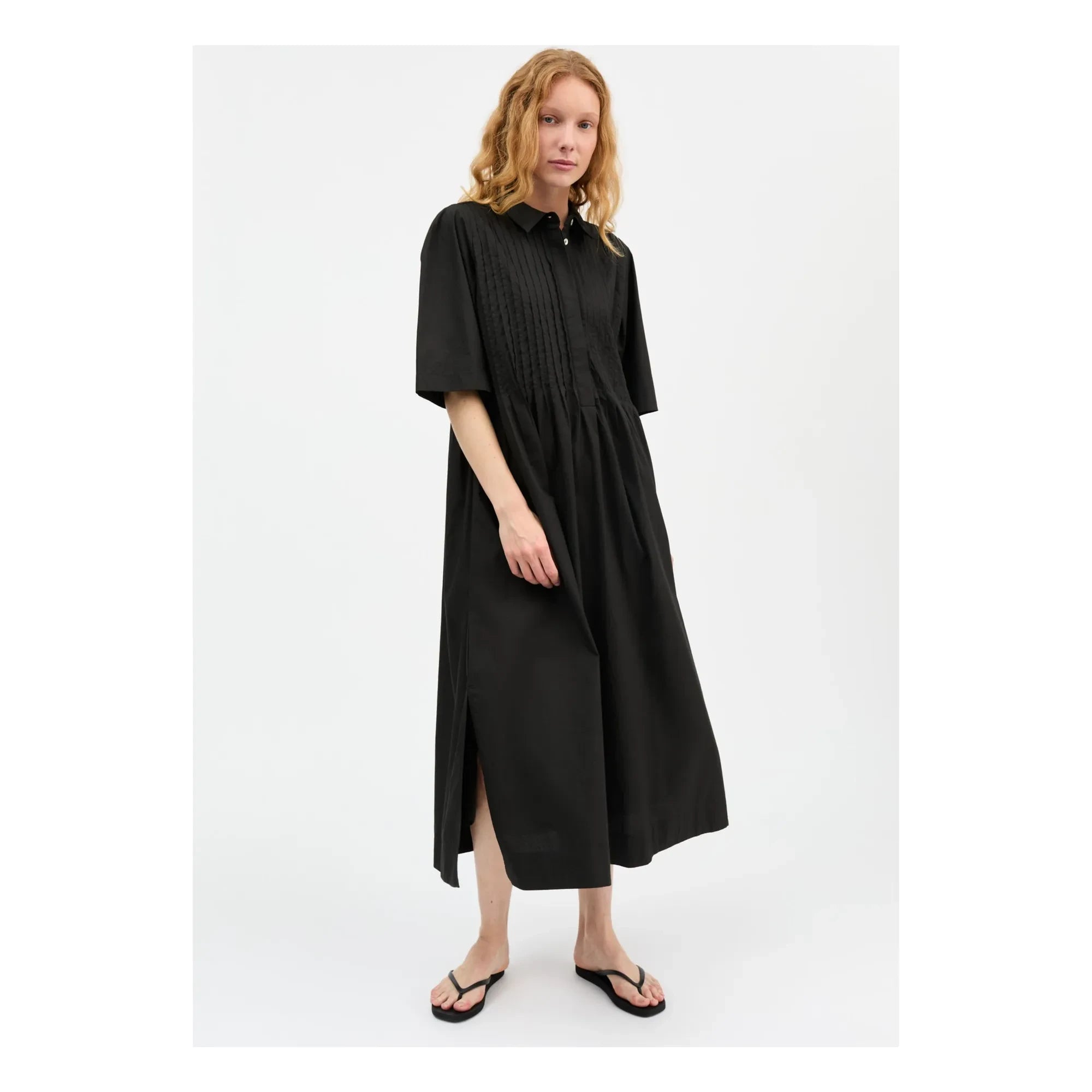 Skall Studio - Dot Cotton Dress | Black