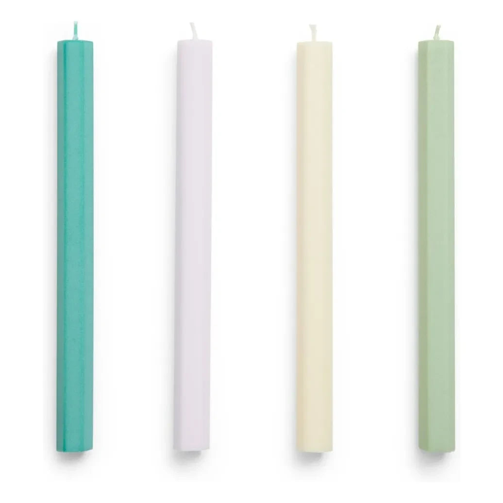 Hay - Hexagon Pastel Candles - Set of 4 | Pastel
