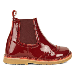 Petit Nord - Starry Zip-Up Ankle Boot | Red