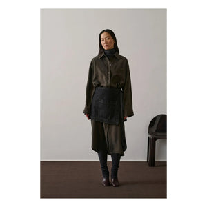 Sister - Flora silk dress | Dark khaki