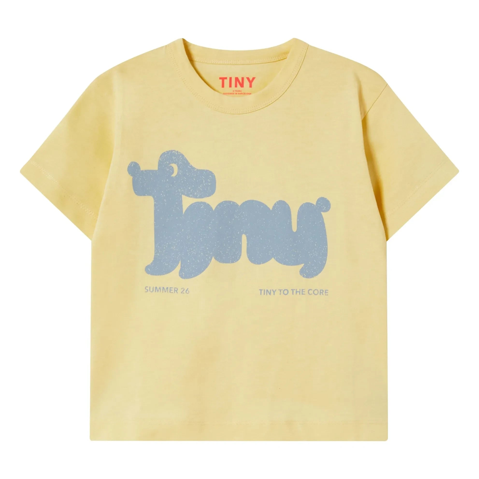 Tinycottons - Tiny Dog Organic Cotton T-Shirt | Light Yellow