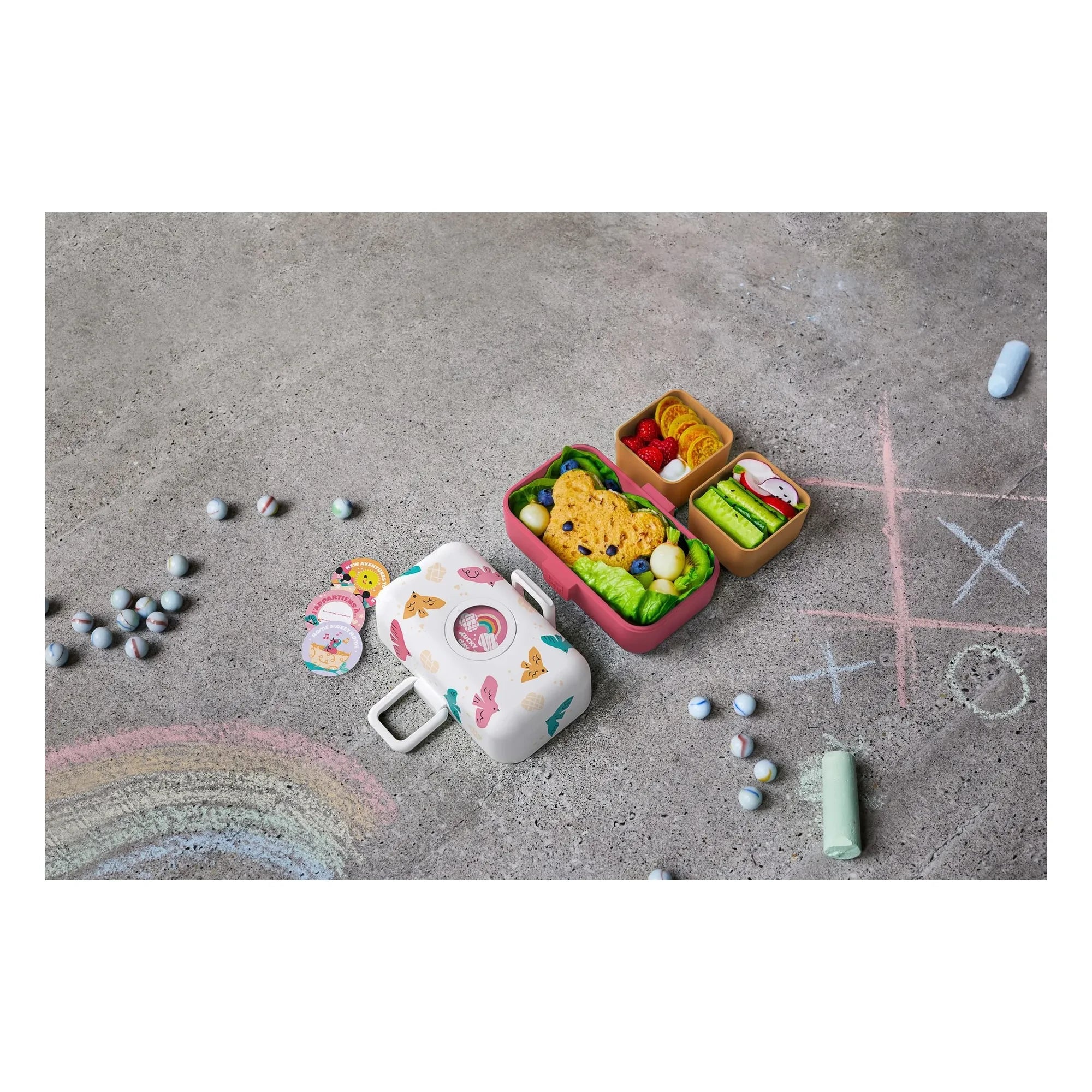 Monbento - Lunch Box MB Tresor Oiseaux | Pink