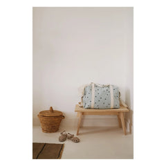 Rose in April - Raphaël Heart-Printed Baby Care Bag | Light Blue