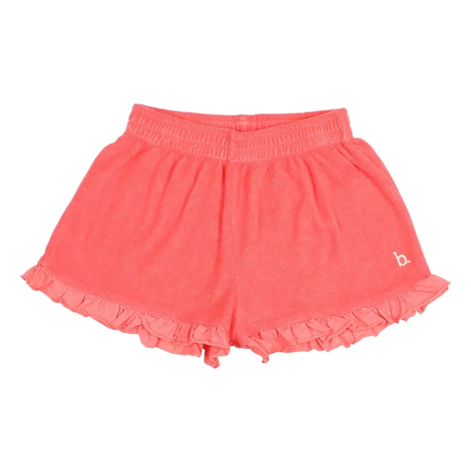 Búho - Terry Ruffled Shorts | Red
