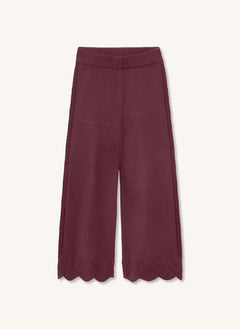 Fliink - Alilly Knitted Trousers | Burgundy