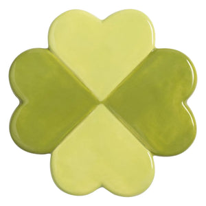 &Klevering - Lucky Clover Coasters - Set of 4 | Green