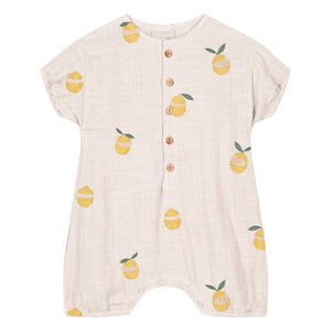 Studio Bohème - Combishort Bebecito Lemons Organic Cotton | Ekru