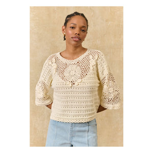 Louise Misha - Eleanor Cotton Top | Cream