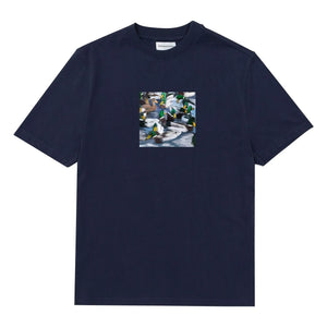 Edmmond Studios - Duck Lake pamuklu T-shirt | Koyu Mavi