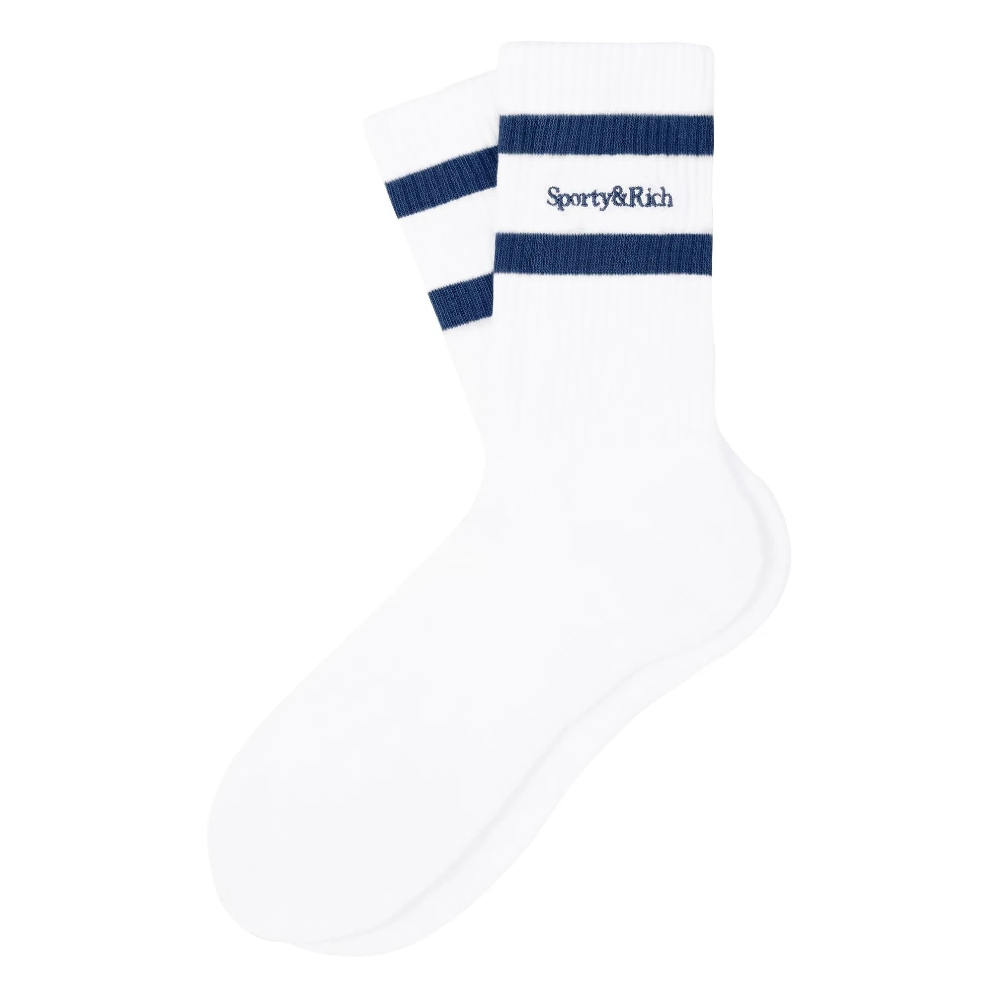 Sporty & Rich - Serif Logo çorap | Beyaz