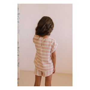 Studio Bohème - Praslin Striped Cotton Jersey T-Shirt | Pink