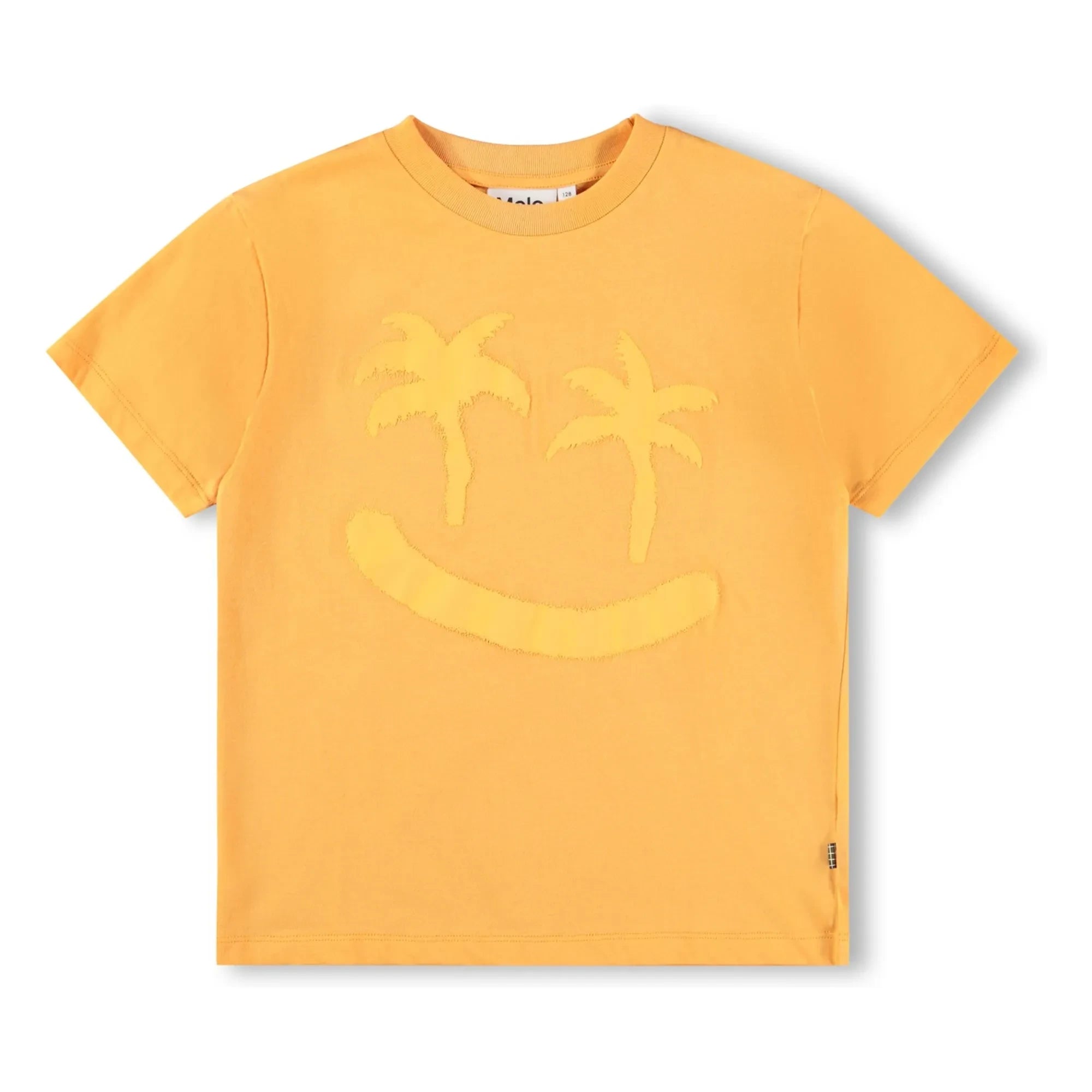 Molo - Riley Palm Smile Organik Pamuk Tişört | Turuncu