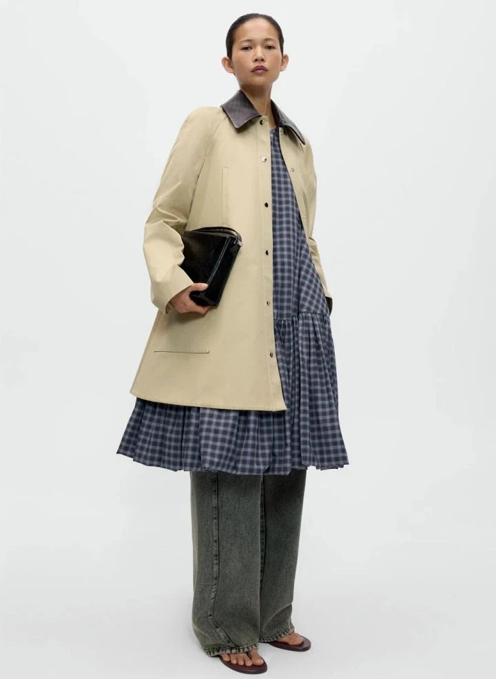 Cordera - Voluminous Collar Coat | Camel